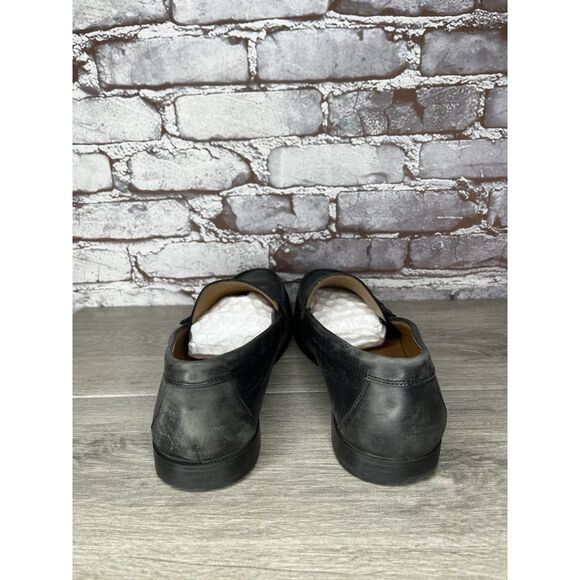 Massimo Dutti Black Leather Penny Loafers Slip On Dress Shoes Men Sz 42EU/9M US main image 8